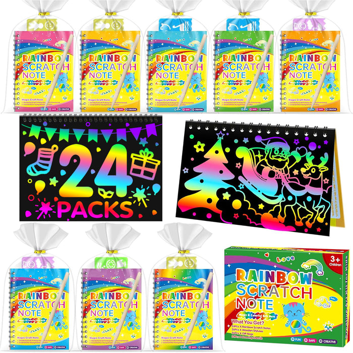 ZMLM Kid Art Party Favors Gifts Scratch Cards