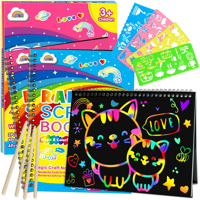ZMLM Scratch Paper Art-Crafts Gift
