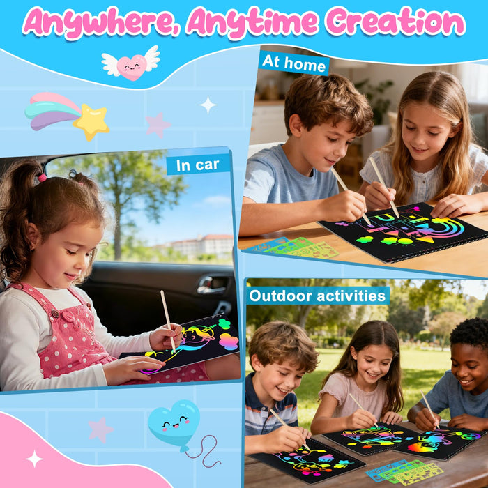 ZMLM Scratch Paper Art-Crafts Gift