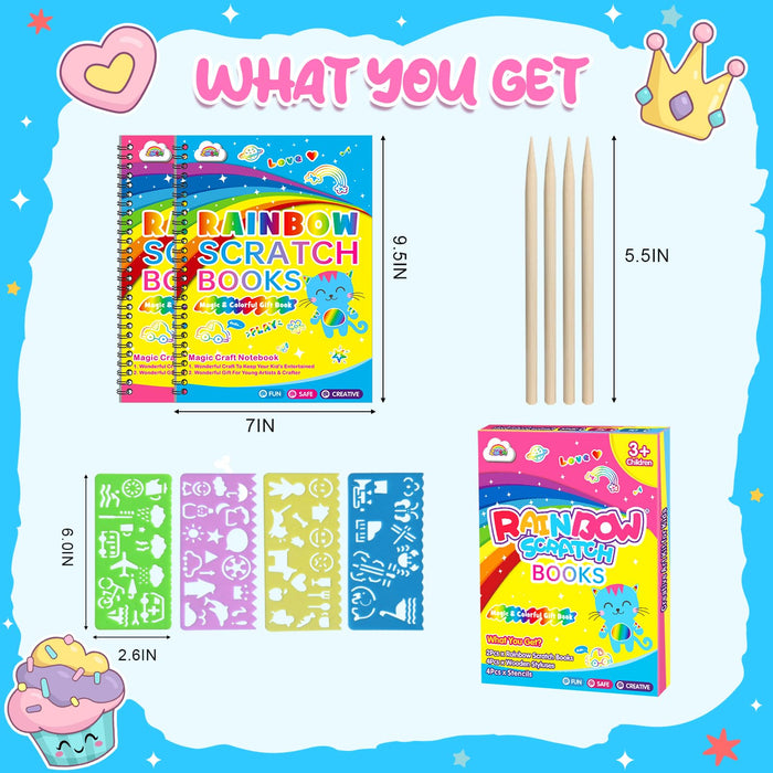 ZMLM Scratch Paper Art-Crafts Gift