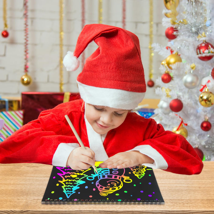 ZMLM 2 Pack Rainbow Notebooks for 3-10 Years (Christmas)