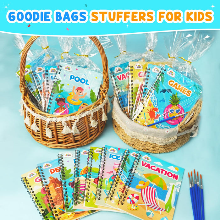 ZMLM 24 Water Coloring Books for Kids Party Favors (Summer)