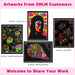 ZMLM Scratch Paper Art-Crafts Gift -Artistic Creation