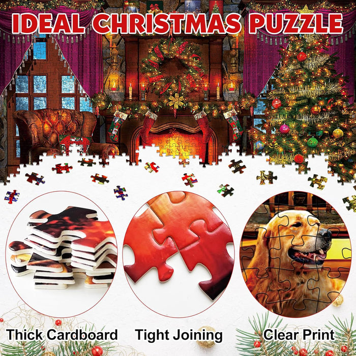 Pigipigi Advent Calendar for Adults Kids, 1008 Pieces 24 Day Christmas Jigsaw puzzles