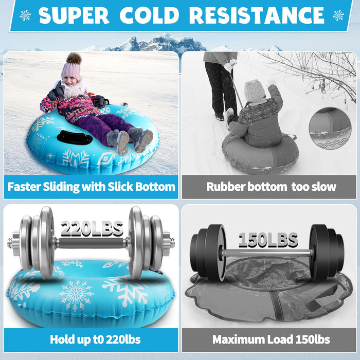 ZMLM Snow Tube for Sledding - 36" 2 Pack/3 Pack Inflatable