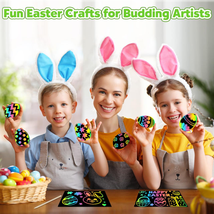 ZMLM Rainbow Scratch Easter Crafts