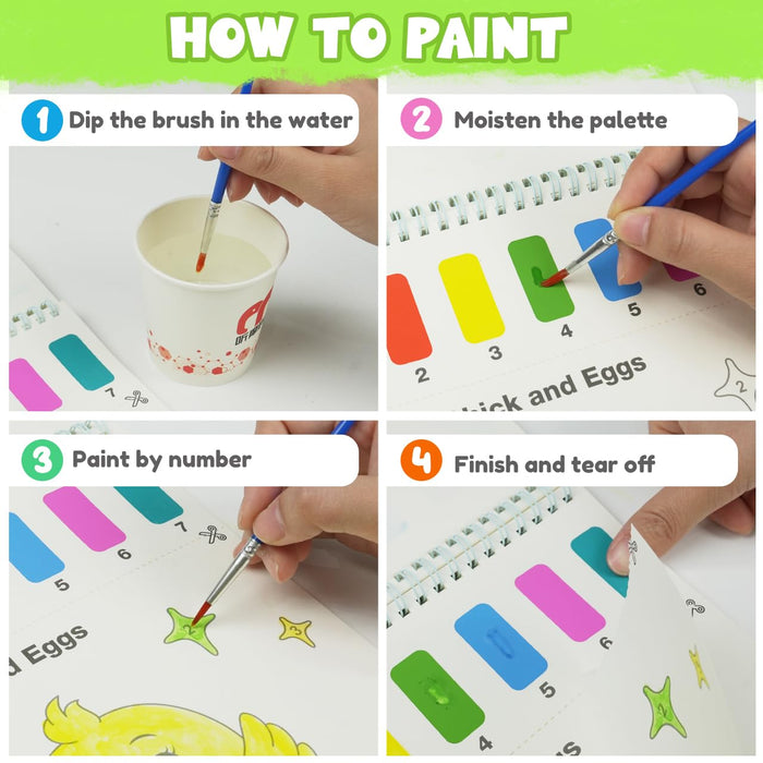 ZMLM Easter Paint with Water Books for Toddlers