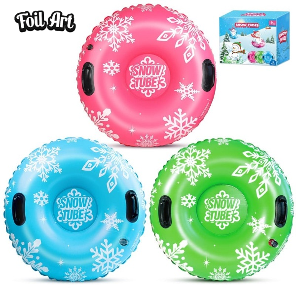Foil Art Snow sleds for recreational use  - 36" 2 Pack/3 Pack Inflatable