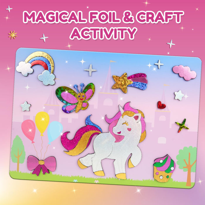ZMLM Foil Art Unicorn Theme Kit for Kids