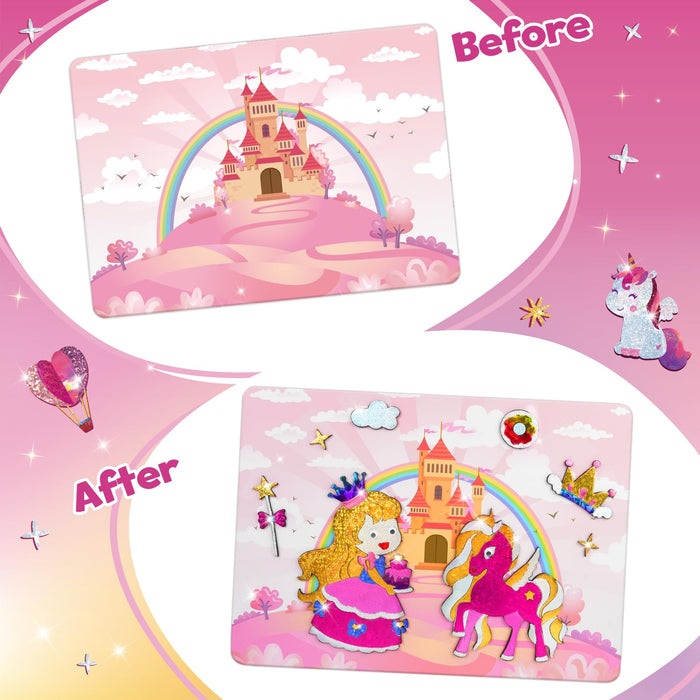 ZMLM Foil Art Unicorn Theme Kit for Kids