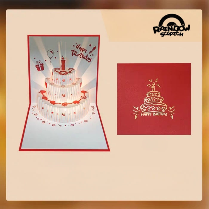 3D "Happy Birthday" Musical Cake Greeting Card